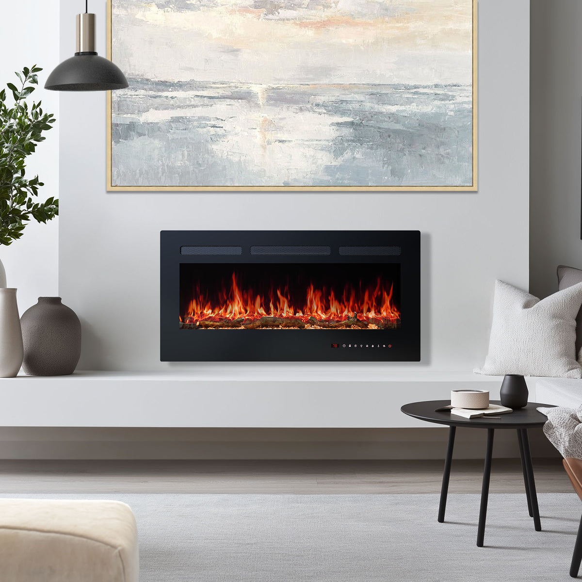 Hearthly Electric Fireplace Heater with Remote