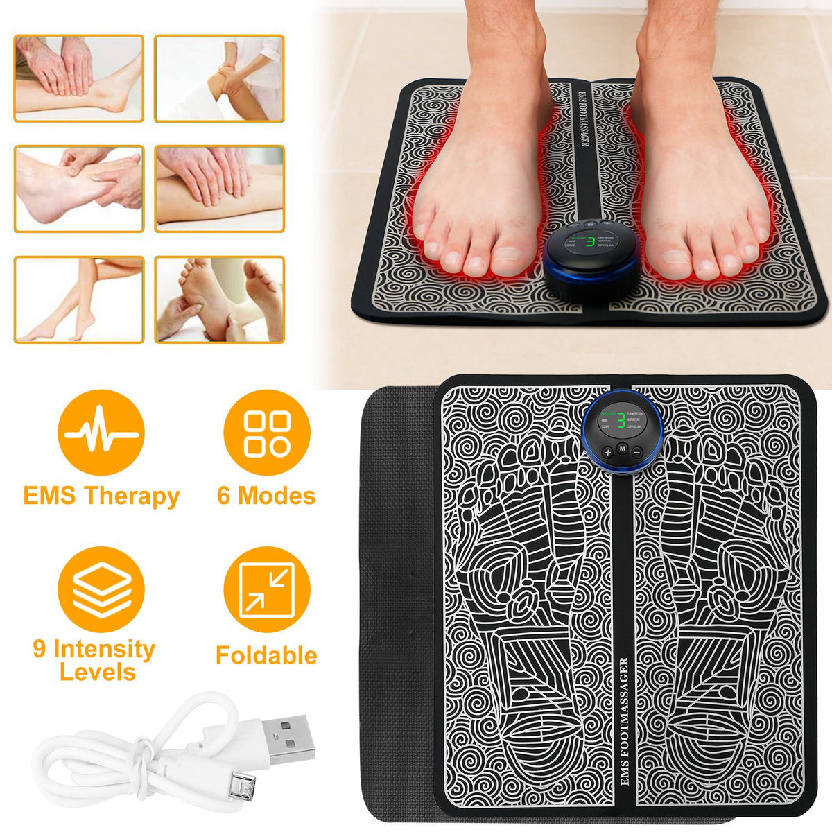 Hearthly Electric Foot Massage Pad