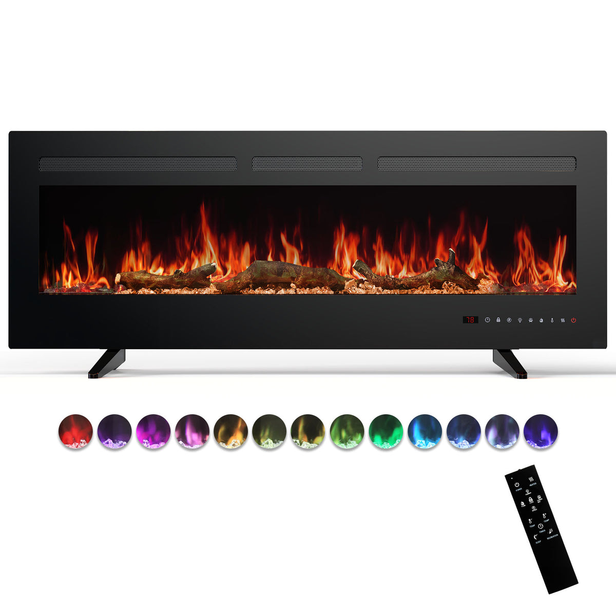 Hearthly Electric Fireplace Heater with Remote