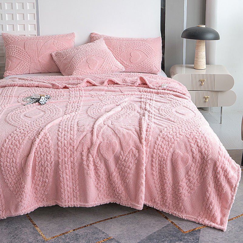 Plush Knit Throw Blanket